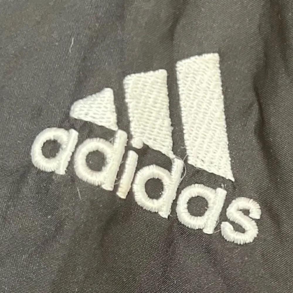 ADIDAS Vintage Windbreaker Pullover Jacket Black Men’s Size XL